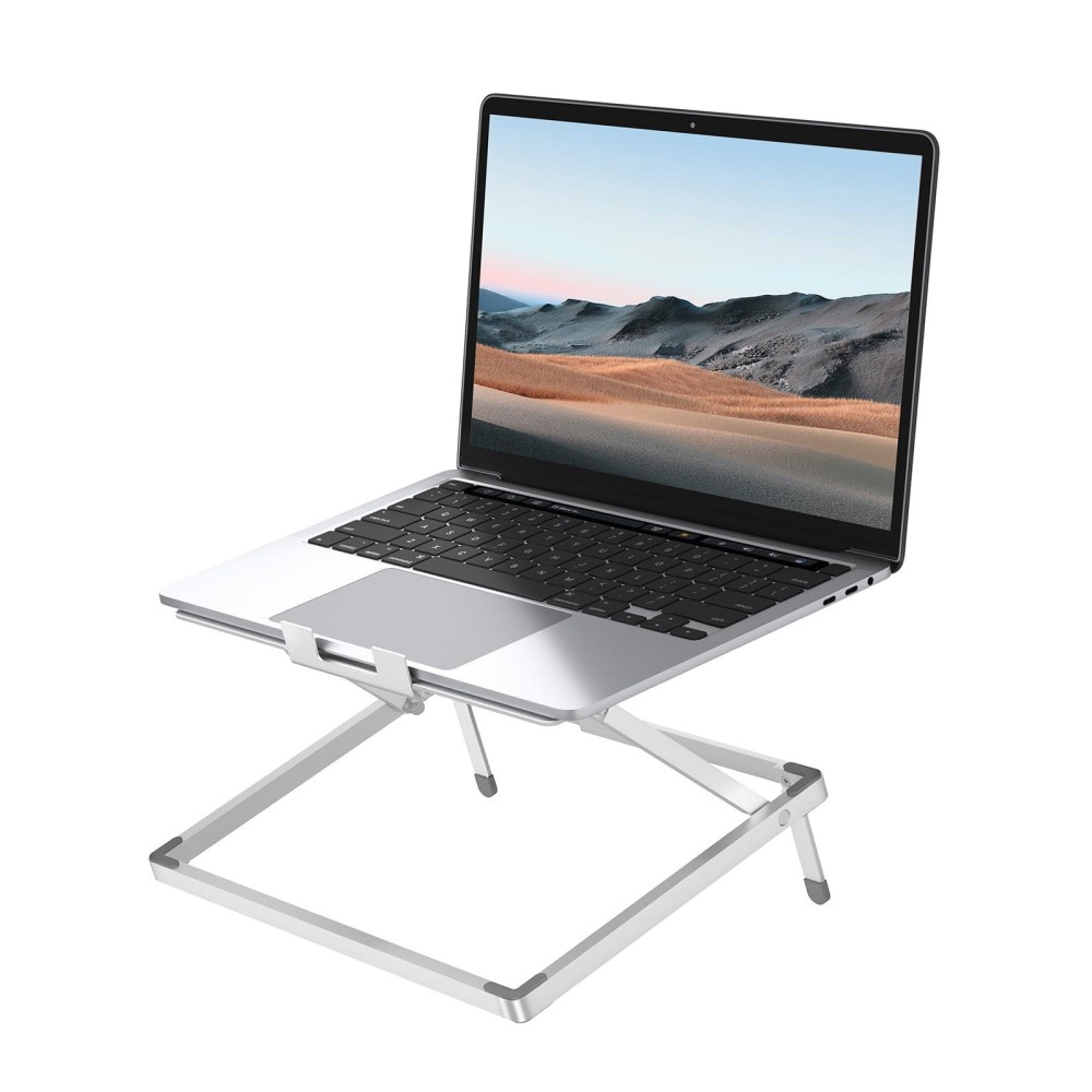 Oumaga Laptop Stand For Desk Height Adjustable Laptop Riser Aluminum Portable Laptop Holder Holds All Laptops And Notebook Up