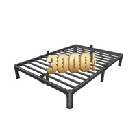 Maf 7 Inch Full Size Metal Platform Bed Frame With Round Corner Legs 3000 Lbs Heavy Duty Steel Slats Support Noise Free No Bo