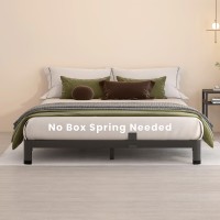 Maf 4 Inch Full Size Metal Platform Bed Frame With Round Corner Legs 3000 Lbs Heavy Duty Steel Slats Support Noise Free No Bo