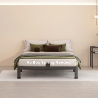 Maf 4 Inch Twin Metal Platform Bed Frame With Round Corner Legs 3000 Lbs Heavy Duty Steel Slats Support Noise Free No Box Spr