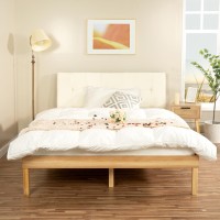 Naomi Home Lucia 14 Inch Solid Wood Platform Bed Twin Bed Frame Pine Wood Twin Platform Bed Frame No Squeak Bed Frame Bed Fra