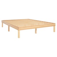 Naomi Home Lucia 14 Inch Solid Wood Platform Bed Twin Bed Frame Pine Wood Twin Platform Bed Frame No Squeak Bed Frame Bed Fra