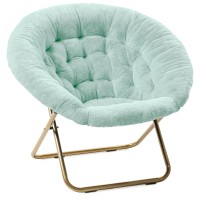 Milliard Cozy Chairfaux Fur Saucer Chair For Bedroomxlarge Mint