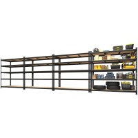 Primezone 4 Pack Storage Shelves 48 X 24 X 72 5 Tier Adjustable Garage Storage Shelving Heavy Duty Metal Storage Utility