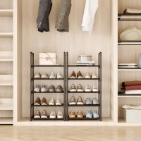 Hockmez 10Tier Tall Shoe Rack Adjustable 2025 Pairs Shoe Shelf Storage Organizer For Entryway Hallway Closet Bathroom Living