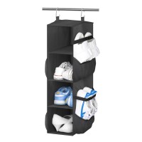 Sleeping Lamb Short Hanging Shoe Organizer For Closet Storage With Mesh Side Pockets Holds 8 Pairs Hanging Shoe Rack Hanger Rv