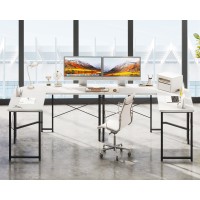 Casaottima 47 Inch L Shaped Gaming Desk With Monitor Stand Corner Desk Gaming Table For Home Office Computer Desk Sturdy Writi