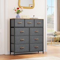 Dwvo Dresser For Bedroom With 9 Drawers Fabric Storage Dresser Closet Dresser Chest Of Drawers For Living Room Closets