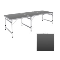 Moosinily Folding Table 6Ft 3 Adjustable Height Portable Picnic Table Camping Table Camp Table Aluminum Outdoor Table Picnic Bbq