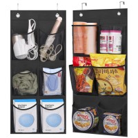 Kimbora 2 Packs Narrow Over The Doorwall Shoe Organizer Small Hanging Shoe Rack For Closet With Clear Mesh Pocket For Bathroom