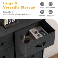 Dwvo 10 Drawer Dresser Fabric Storage Tower Organizer Unit For Bedroom Living Room Hallway Closets Sturdy Steel Frame W