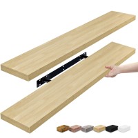 Sorbus Floating Shelves For Wall 2 Long Floating Shelves For Bedroom Kitchen Living Room Bathroom Shelves Home Decor Farm