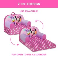 Delta Children Minnie Mouse Cozee Buddy Flipout Kids Chair Pink