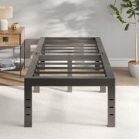 Novilla Bed Frame Twin 14 Inch Simplicity Metal Platform Twin Size Bed Frame With Underbed Storage No Box Spring Needed Heavy