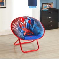 Idea Nuova Marvel Spiderman 19 Frame Folding Toddler Saucer Chair With Cushion Ages 3