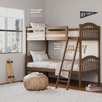 Storkcraft Long Horn Twinovertwin Bunk Bed Hazelnut Greenguard Gold Certified Converts To 2 Individual Twin Beds