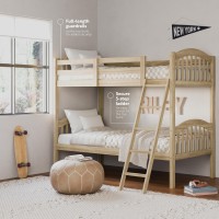 Storkcraft Long Horn Twinovertwin Bunk Bed Natural Greenguard Gold Certified Converts To 2 Individual Twin Beds