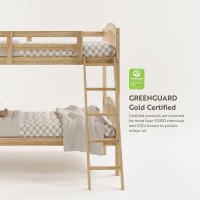 Storkcraft Long Horn Twinovertwin Bunk Bed Natural Greenguard Gold Certified Converts To 2 Individual Twin Beds