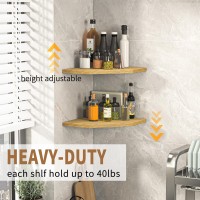 Corner Shelf Wall Mount Corner Floating Shelves Set Of 2 Corner Wall Shelf Organizer Rustic Wood Wall Storage Display Shelves