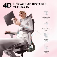 Hbada E3 Pro Ergonomic Office Chair Big And Tall Office Chair With 3Zone Dynamic Lumbar Support 4D Adjustable Headrest 4D