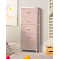 Crestlive Products Tall Dresser For Girls Bedroom Chest Of 5 Drawers Fabric Storage Tower Clothing Organizer For Bedroom Hal