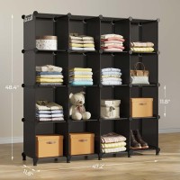 Greenstell Closet Organizer And Storage 16Cube Storage Organizer Portable Closet Storage Shelves Clothing Storage For Kids