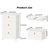 Homidec Closet Organizers And Storage 70Qt 3 Pack Stackable Storage Bins With 1 Lid Closet Organizer Boxes For Clothes Foldable