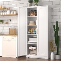 Polup 71 Tall Kitchen Pantry Cabinet Pantry Storage Cabinet With Doors And Shelves Metal Food Pantry Cabinets With Handles