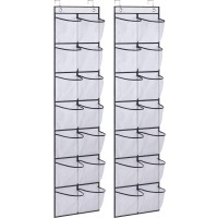 Misslo Narrow Over The Door Shoe Organizer 14 Large Pockets Door Shoe Hanger Hanging Shoe Rack For Closet Cruise Ship Essential