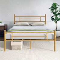 Novilla Queen Bed Frame With Headboard And Footboard 14 Inch Metal Platform Bed Frame With Under Bed Storage No Box Spring Nee