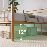 Novilla Queen Bed Frame With Headboard And Footboard 14 Inch Metal Platform Bed Frame With Under Bed Storage No Box Spring Nee