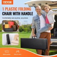 Vevor Plastic Folding Bench 6 Ft Portable Folding Bench Smooth Hdpe Waterproof Outdoor Bench Picnic Camping Dining Seat With