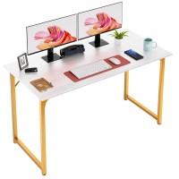 Paylesshere 47 Inch Computer Desk Modern Writing Desk Simple Study Table Industrial Office Desk Sturdy Laptop Table For Home