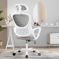 Smug Home Office Desk Chair Ergonomic Computer Highback Mesh Rolling Work Task Chairs With Wheels And Adjustable Headrests Co