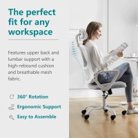 Smug Home Office Desk Chair Ergonomic Computer Highback Mesh Rolling Work Task Chairs With Wheels And Adjustable Headrests Co