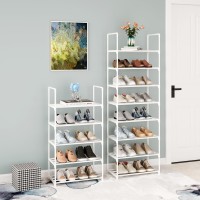 Tauehr Metal Shoe Rack Upgrade 5Tier Stackable Shoe Stand Narrow Shoe Storage Shelf For Shoes Boots Entryway And Closet Hallway