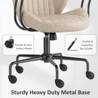 Ovios Home Office Desk Chair Computer Chair With Mid Back Support Armrests Rolling Swivel Wheels Height Adjustable Task Chair Fo