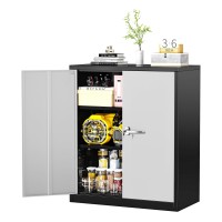 Greenvelly Metal Storage Cabinet 36 Lockable Storage Cabinet With Doors And Adjustable Shelves Steel File Cabinet With Lock F