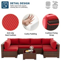 Udpatio Patio Furniture Sets Modular Rattan Outdoor Patio Sectional Furniture Sofa Set Wicker Patio Conversation Set For Backy