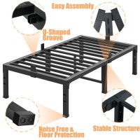 Fuiobyvv Twin Xl Bed Frames 16 Inch Heavy Duty Metal Platform Bed Frame Twin Xl Size Support Up To 3500 Lbs No Box Spring Need