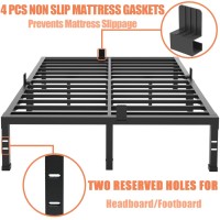 Fuiobyvv Full Bed Frames 16 Inch Heavy Duty Metal Platform Bed Frame Twin Size Support Up To 3500 Lbs No Box Spring Neededno