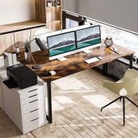 Coleshome 63 Inches Computer Desk Modern Desk For Home Office Vintage