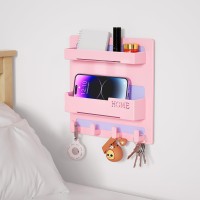 Floating Shelves For Bedside Shelf Accessories Organizer Wall Mount Self Stick On Cute Room Decor Aesthetic Girls Room Decor