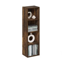 Furinno Pasir 4Tier Open Shelf Bookcase Amber Pine