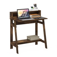 Furinno Simplistic A Frame Computer Desk Amber Pine