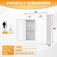 Intergreat Metal Cabinet With Drawers Lockable Metal Storage Cabinets With Doors And Shelves For Garage White Locking Garage S