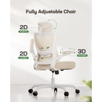 Marsail Ergonomic Office Chair Office Computer Desk Chair With High Back Mesh And Adjustable Lumbar Support Rolling Work Swivel