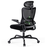 Marsail Ergonomic Office Chair With Headrest Mesh Office Computer Desk Chair With Adjustable Lumbar Support Rolling Work Swivel