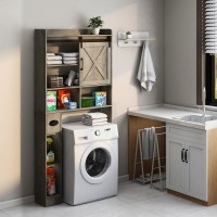 Over The Toilet Storage Cabinet Farmhouse Storage Cabinet Over Toilet With Sliding Doors Toilet Paper Holder Stand Home Space