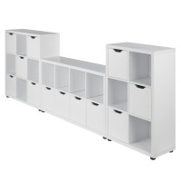 Julian 3Pc Storage Cabinet Set White